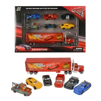 original box disney pixar car 3 lightning mcqueen jackson storm mack uncle truck 155 plastic car model toy boy christmas gift