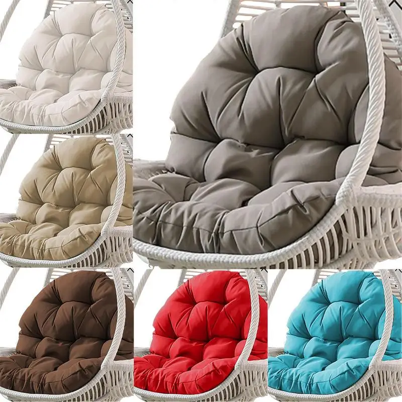 

Hanging Egg Chair Cushion Outdoor Thick Swing Chair Seat Cushion Replacement Washable Hanging Basket Chair Cushion Basket Egg
