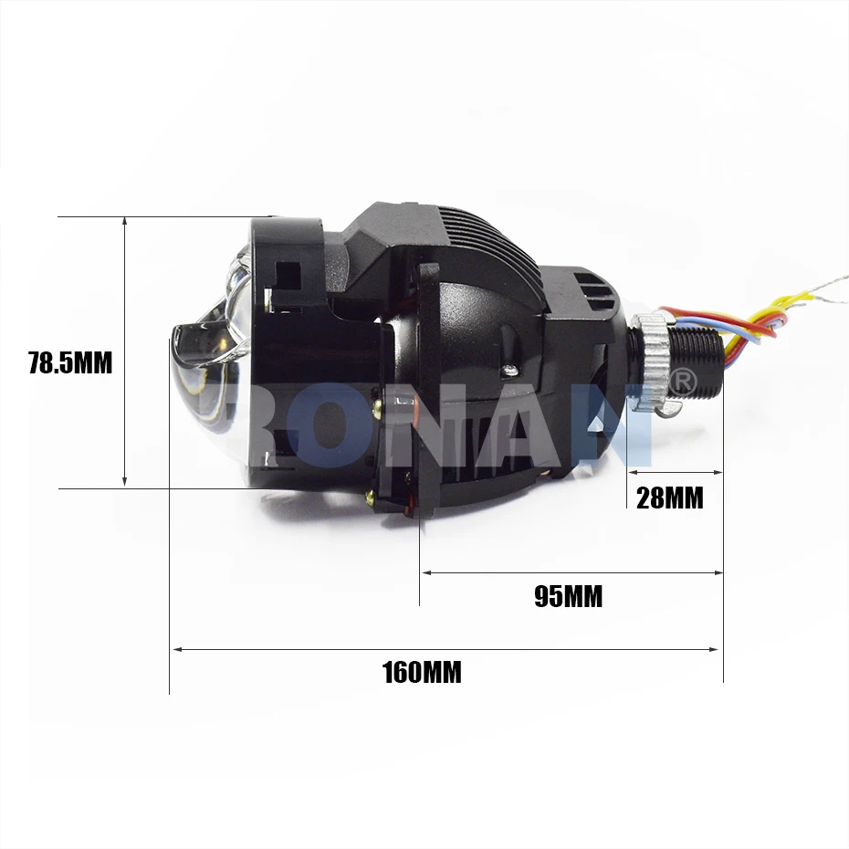 Ronan 2 шт. 3 дюйма 70 Вт 6000KBi-LED Hyperboloid H1Socket объектив проектора для Hella 3R H1 H4 H7 9005/9006