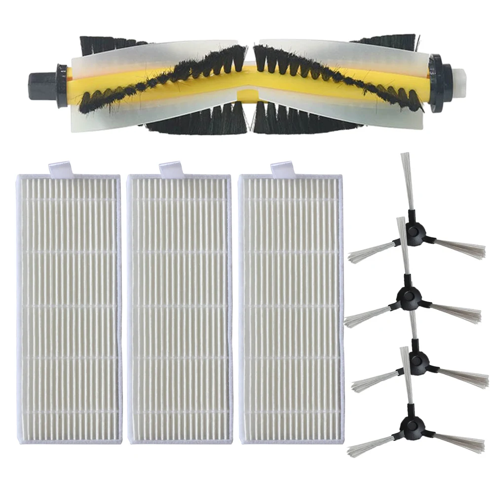 

Main Brush Side Brush Filter For BL509 Vacuum Cleaner Main Brush Side Vrush Filter Mop Cloth Set Sweeper Household Cleaning Part