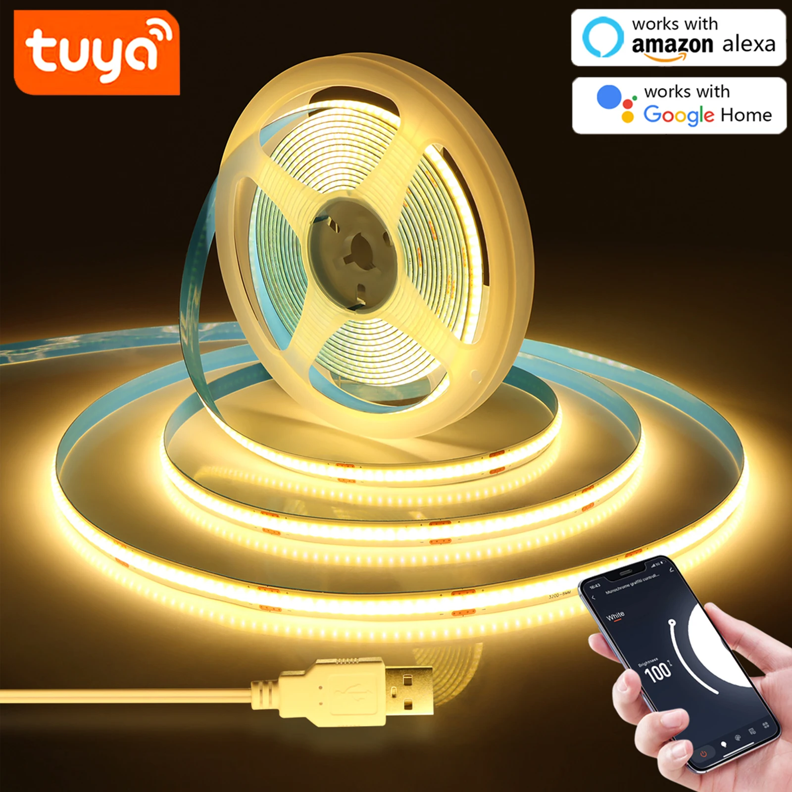 

WiFi Светодиодная лента Tuya 1м/2м/3м/5м