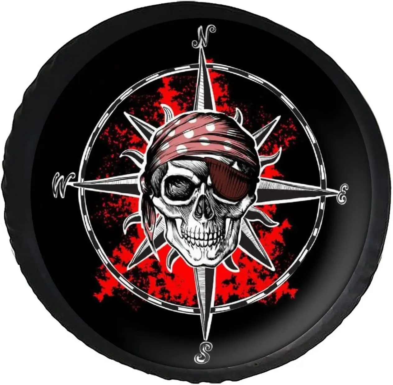 

Skull Skeleton Spare Tire Cover for Trailer RV Wheel Covers Protectors Weatherproof Universal Fit for SUV Truck Camper Travel