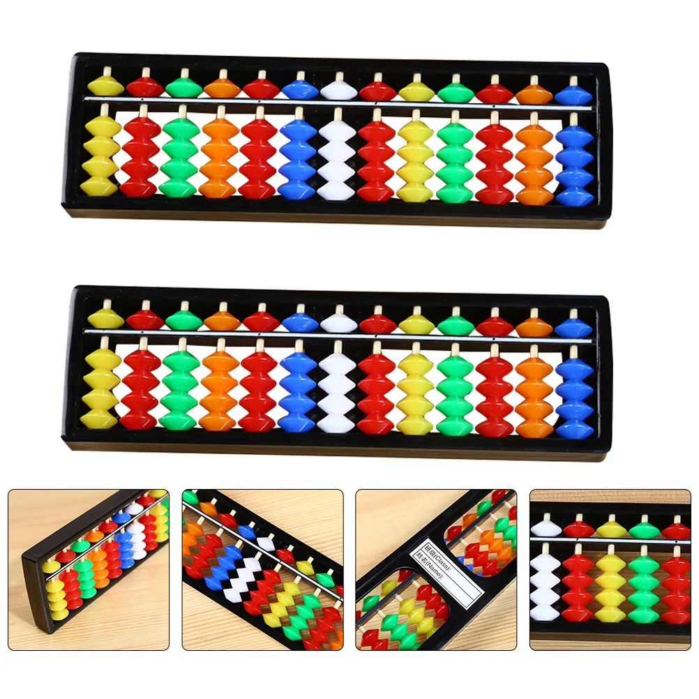 

2 Pcs Kids Counting Toy Chinese Calculator Toy Brain Toys Arithmetic Toys Math Learning Toy Kids Abacus Toy Dradel Toy