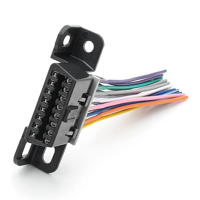 Полный 16-контактный J1962F OBD2 мама-папа DIY фиксированный разъем адаптера жгута