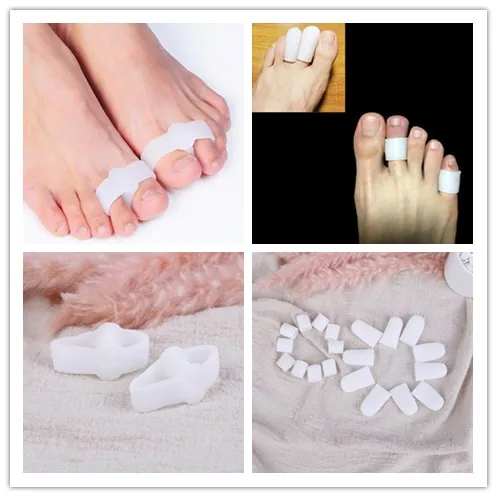 

1Pair /5pairs Gel 2 Holes Toe Separator Finger Protector Orthotics