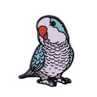 mischievous colorful parrot television brooches badge for bag lapel pin buckle jewelry gift for friends