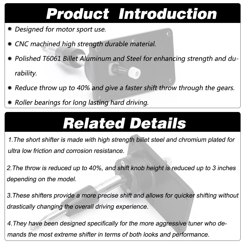 Короткий рычаг переключения передач с основанием для 5-скоростного 88-99 Nissan 240SX S13