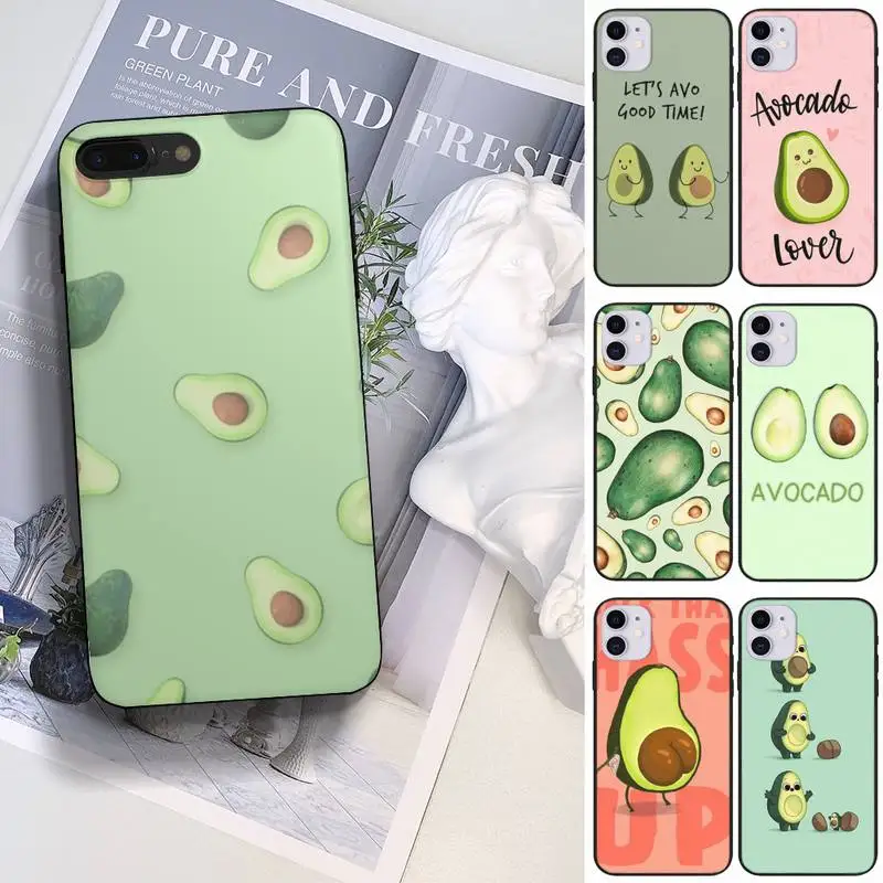 

Avocado aesthetic Gteen Fruit Food Phone Case fundas shell cover for HUAWEI P10 P20 P30 P40 mate 30 40 lite Pro