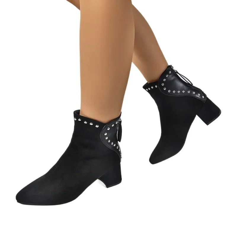 2024 женская обувь высокого качества женские ботильоны модные современные ботинки
