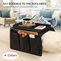 sofa armrest organizer 4 pockets and cup holder tray armchair hanging storage bag to organize cell phone book snacks tv remote