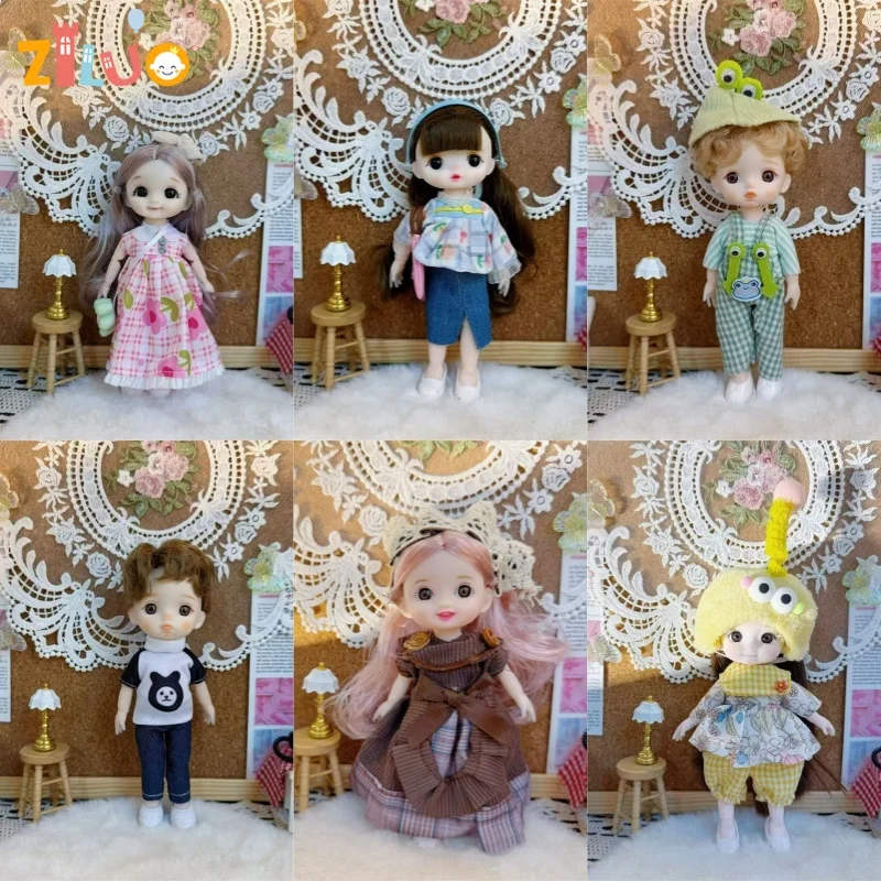 16 см BJD Кукла 1/8 Модные куклы Полосатая юбка Игрушки Куклы для детей Одевание Юбка
