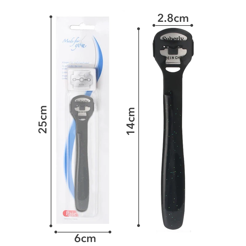 1Set Pedicure Callus Shaver Knife Sharpener Foot File Rape For Heels Care Grater Hard Skin Remover Tool 10 Replacement Blades |