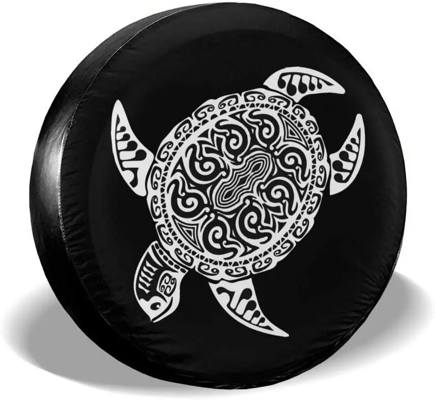 

MSGUIDE Spare Tire Cover Sea Turtle Tribal Shell Waterproof Wheel Tire Protectors for , Camper Travel Trailer, RV, SUV, Truc