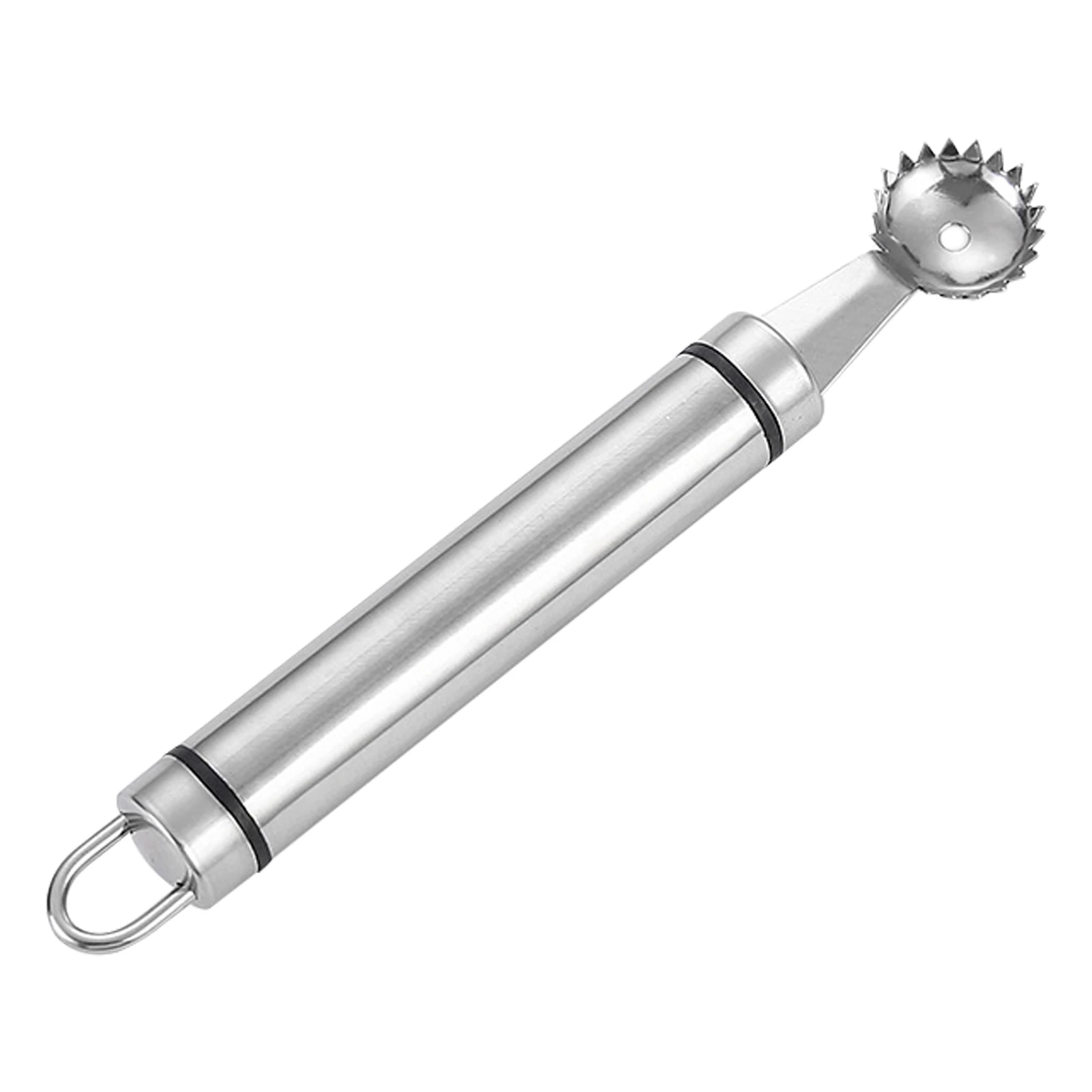 

Home Multifunctional Easy Operate Hanging Hole Fruit Corer Stainless Steel Vegetable Practical Tomato Stem Serrated Edges