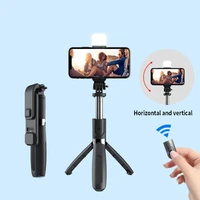 original l02s led stick draadloze bluetooth opvouwbare mini selfie stok statief monopods integrated multi function bracket