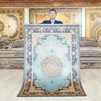 yilong 4x6 oriental turkish silk carpet vantage persian tabriz rug zqg515a