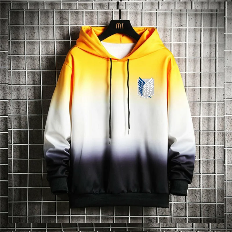 

Shingeki No Kyojin Japanese Anime Hoodies Men Harajuku Attack on Titan Graphic Sweatshirt Titans Attack Unisex Clothing Male 90s