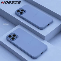 liquid silicone square soft case for iphone 13 12 pro max x xr xs max i phone 7 8 plus se 2020 shockproof bumper lens full cover