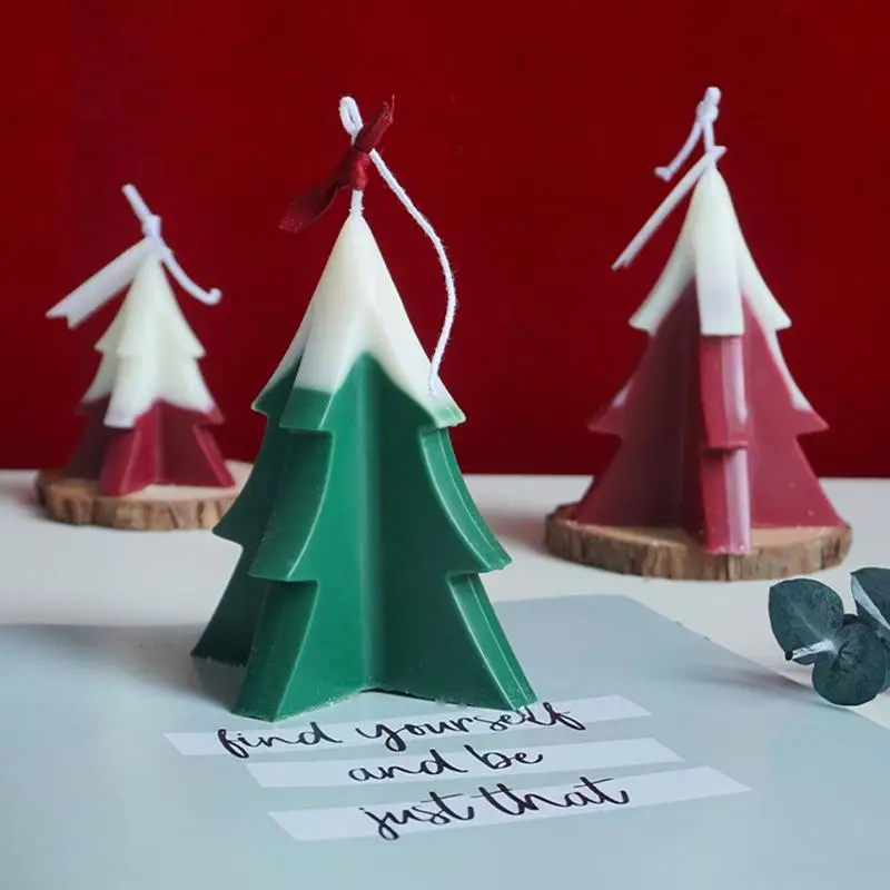 

Форма для свечи в виде рождественской елки, прозрачные рождественские искусственные полимерные формы для самостоятельного изготовления мыла, смолы, литья под воск, домашнее изготовление