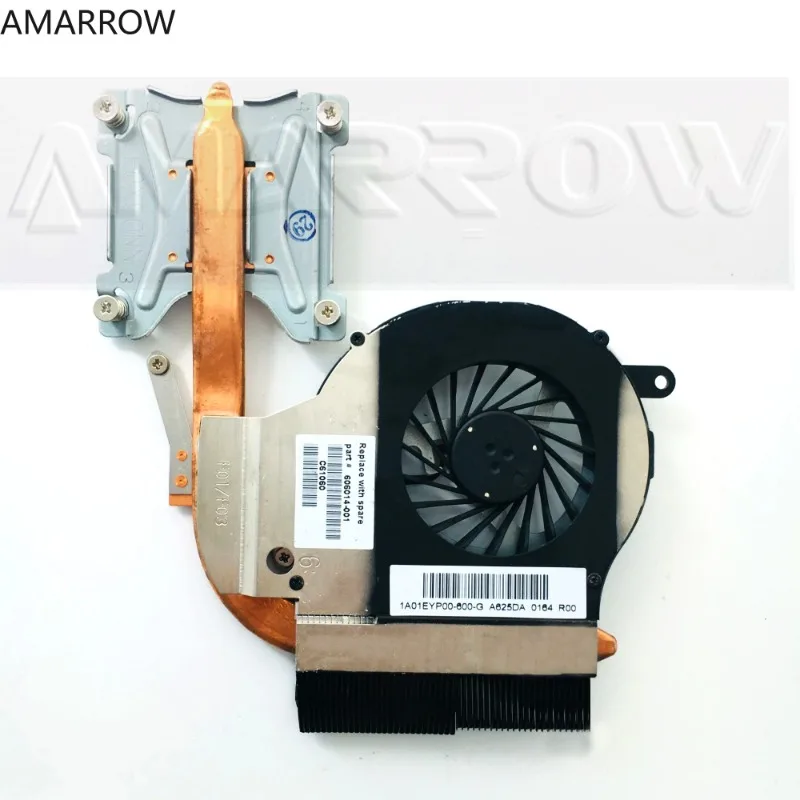 

original free shipping for HP Pavilion CQ62 G62 G62-B35SG G72 fan and independent Thermal Module 606014-001 1A01EYP00-600-G