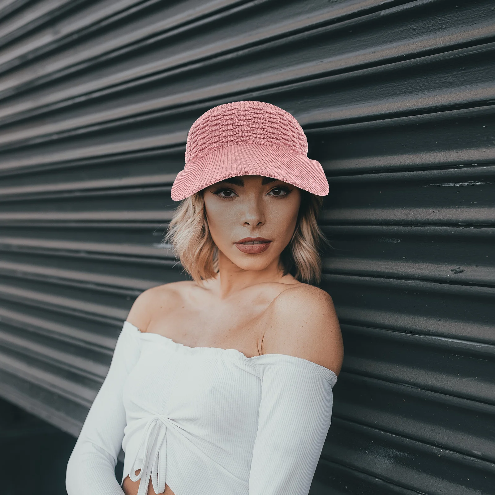 Пустая шляпа летний козырек для женщин эластичные пляжные солнцезащитные шляпы