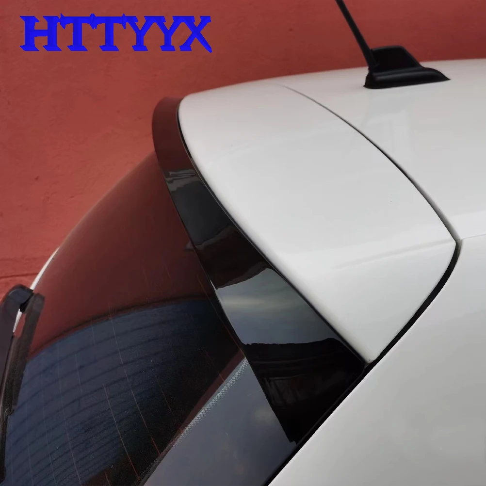 

HTTYYX Fit for VW Polo 6 Mk6 AW GTI R Standard 2019 2020 2021 2022 ABS Gloss Black Rear Roof Spoiler Wing Anti-UV Finish