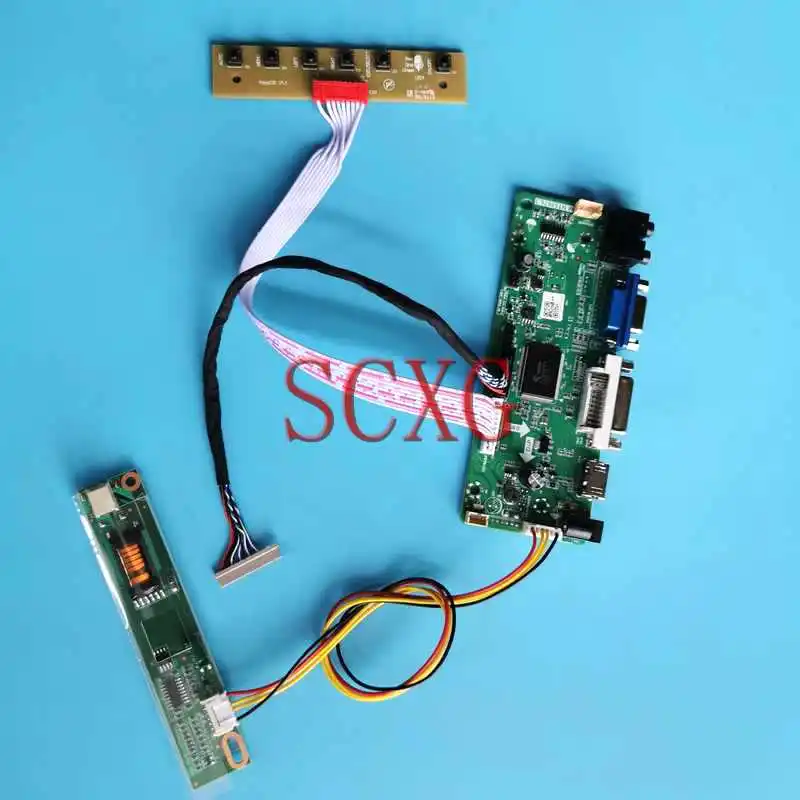 

LCD Monitor Screen Controller Board Fit HT121X01 HT12X11 HT12X12 VGA DVI HDMI-Compatible 12.1" 20 Pin LVDS 1024*768 1-CCFL Kit
