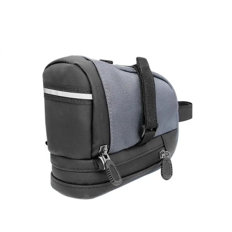 Nylon Rainproof Bicycle Bag Shockproof Bike Saddle Bag For Refletive Rear Large Capatity Seatpost MTB Bike Bag Accessories