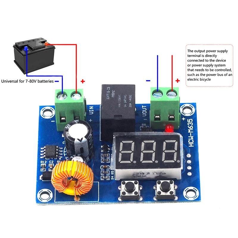 XH-M609 DC 12V-36V модуль зарядного устройства защита от переразряда батареи Точная