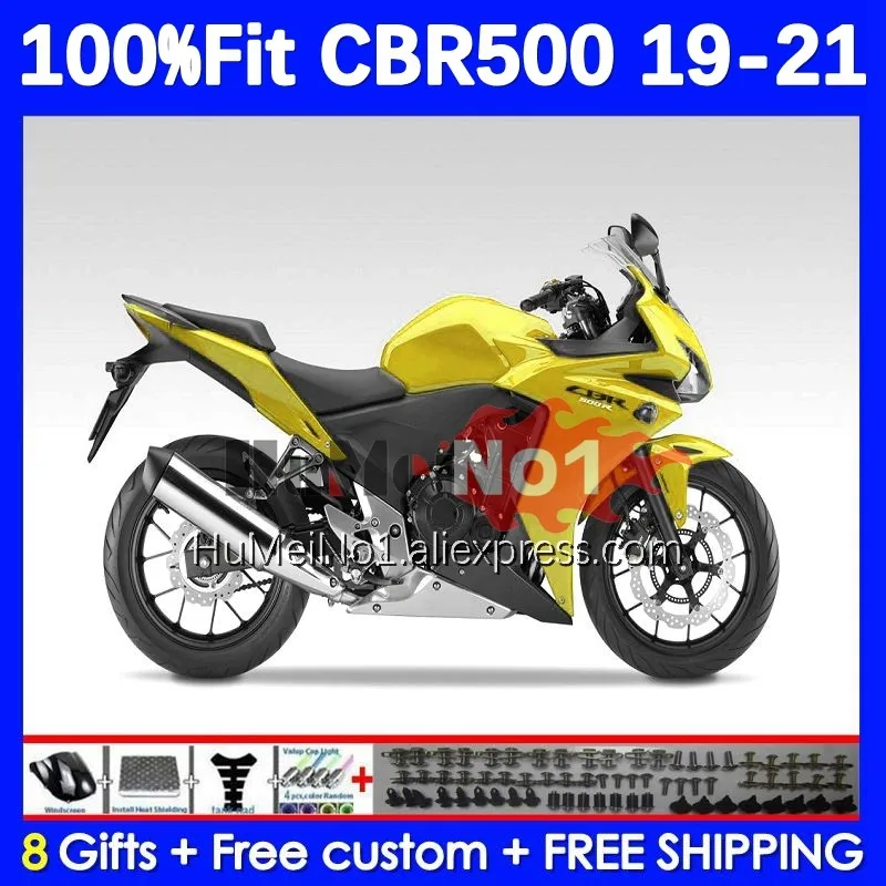

Корпус инжектора для HONDA CBR500R CBR500 CBR 500 R C 500R RR golden blk 191No.12 500CC CBR-500R 19 20 21 2019 2020 2021 обтекатель