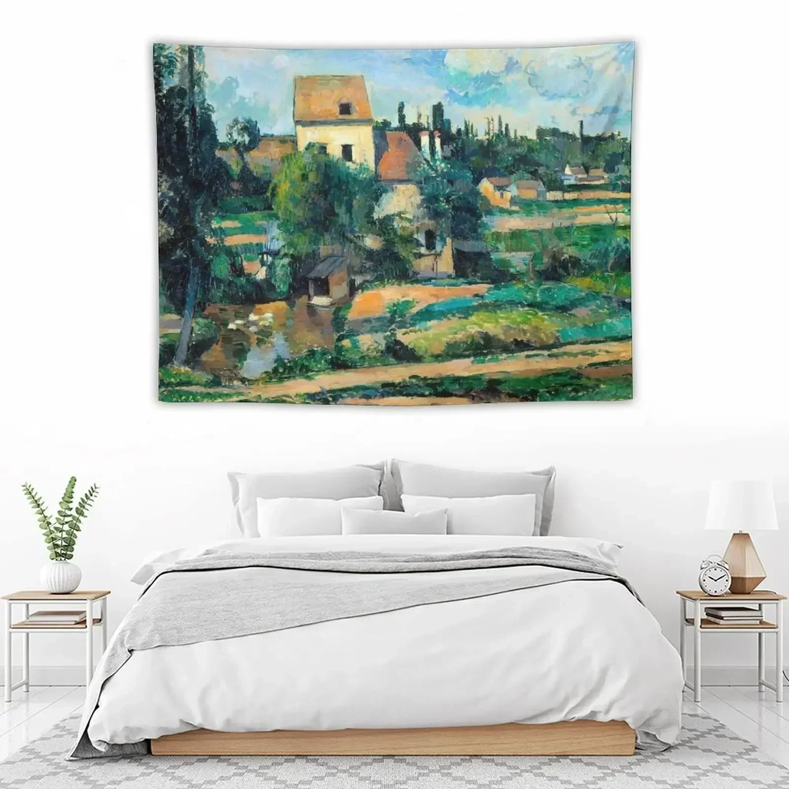 1881 - Пола Сезанна Мельница на Коулерен в Понтозе Гобелен Украшение дома Настенный