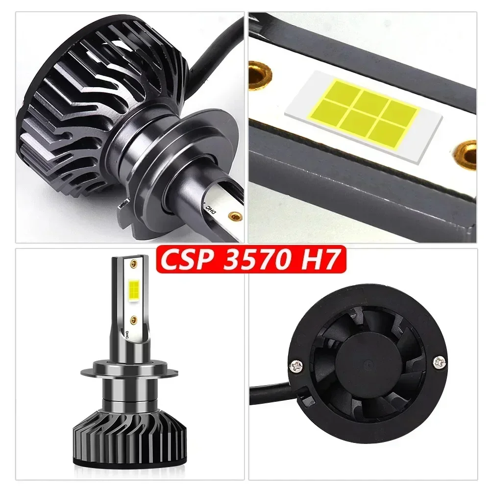 Фото Автомобильная фара H4 LED H7 Canbus H1 H3 H8 H11 9005 9006 9007 880 881 Автомобильные фары Светодиодные фары для автомобиля 3000K 4300K 6000K 8000K №2