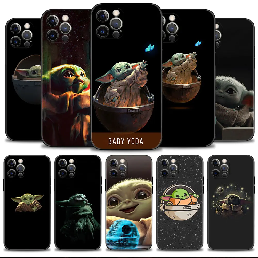 

The Mandalorian Baby Yoda Butterfly Phone Case For Apple iPhone 14 13 12 11 Pro Max 13 12 Mini XS Max XR X 7 8 6 6S Plus Shell