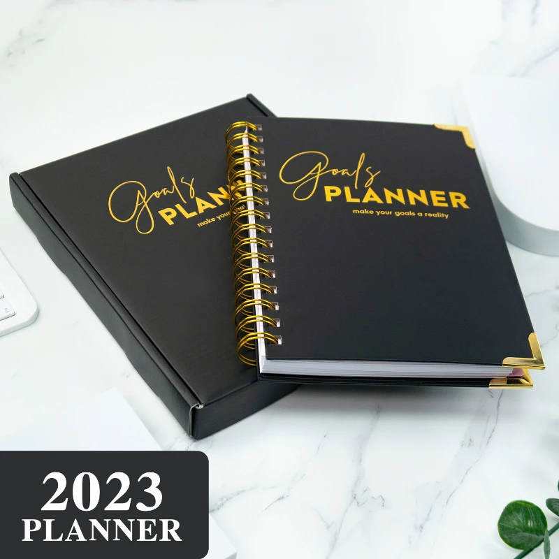 New Monthly Plan English Calendar Diary A5 Coil Schedule Planner Exquisite Packaging Gift