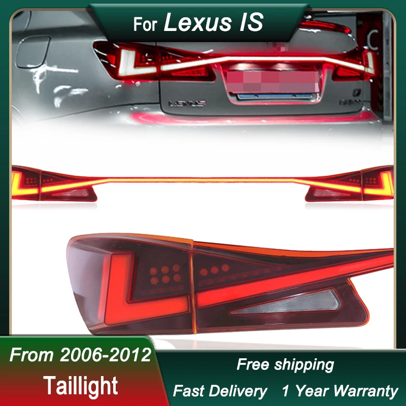 Автомобильные сквозные задние фонари для Lexus IS IS250 IS300 2006-2012 новые полностью