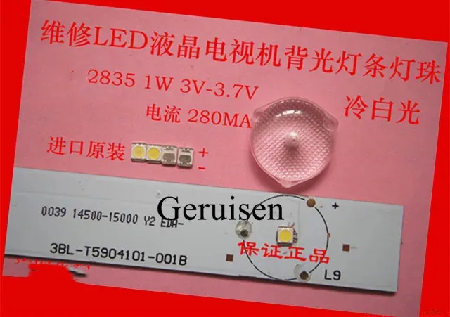 60 шт. 3528 2835 SMD СВЕТОДИОДНЫЙ ремонт бусин 1 Вт для лампы холодного белого света лм
