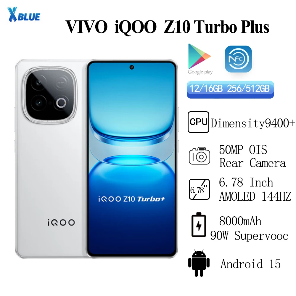 スマートフォン本体 VIVO iqoo z10 turbo+ 12+256 CN Смартфон Vivo iQOO Z10 Turbo+, 12/512ГБ, china — купить в