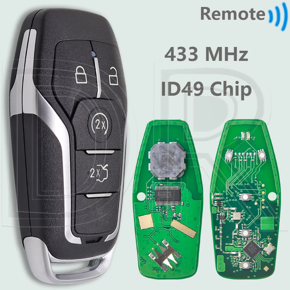 DR A2C 31243602   15K601-GM ID49Chip 315/433/868 МГц Бесключевой автомобильный дистанционный ключ для Ford Mustang Edge Mondeo Kuga Explorer Fusion