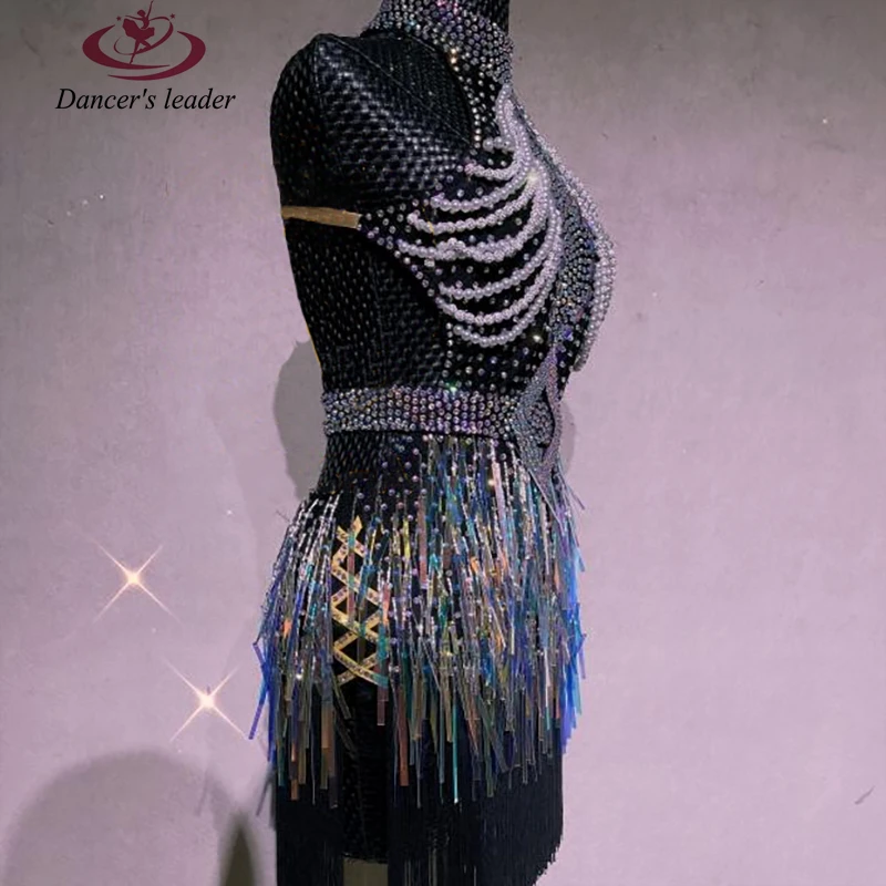 Женское платье для латиноамериканских танцев профессиональная одежда с