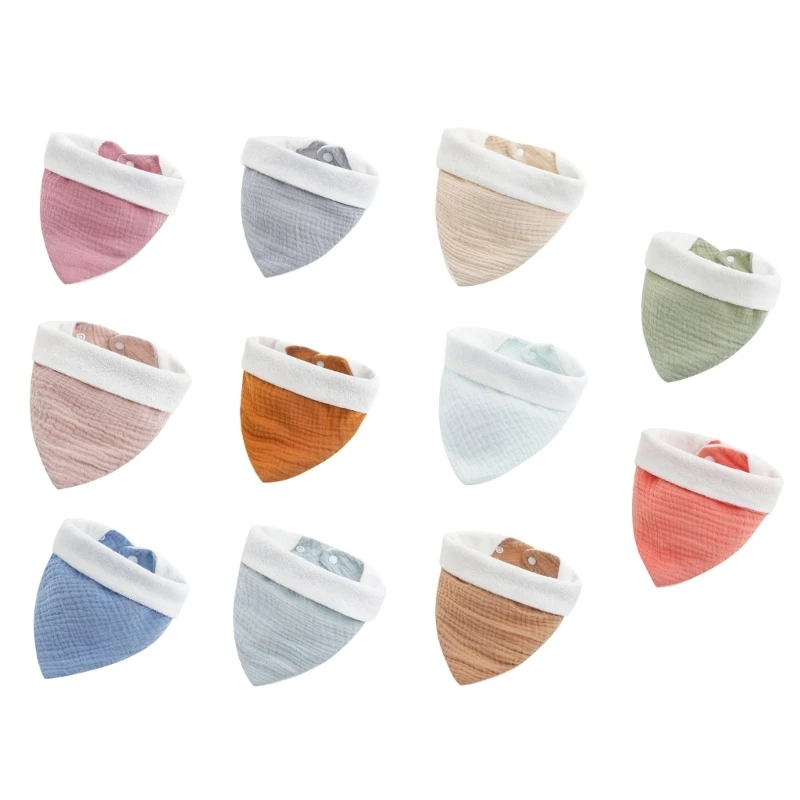 

Soft Nursing Bib Double Side Cotton Teething Bib Baby Boy Girl Bibs Shower Gift