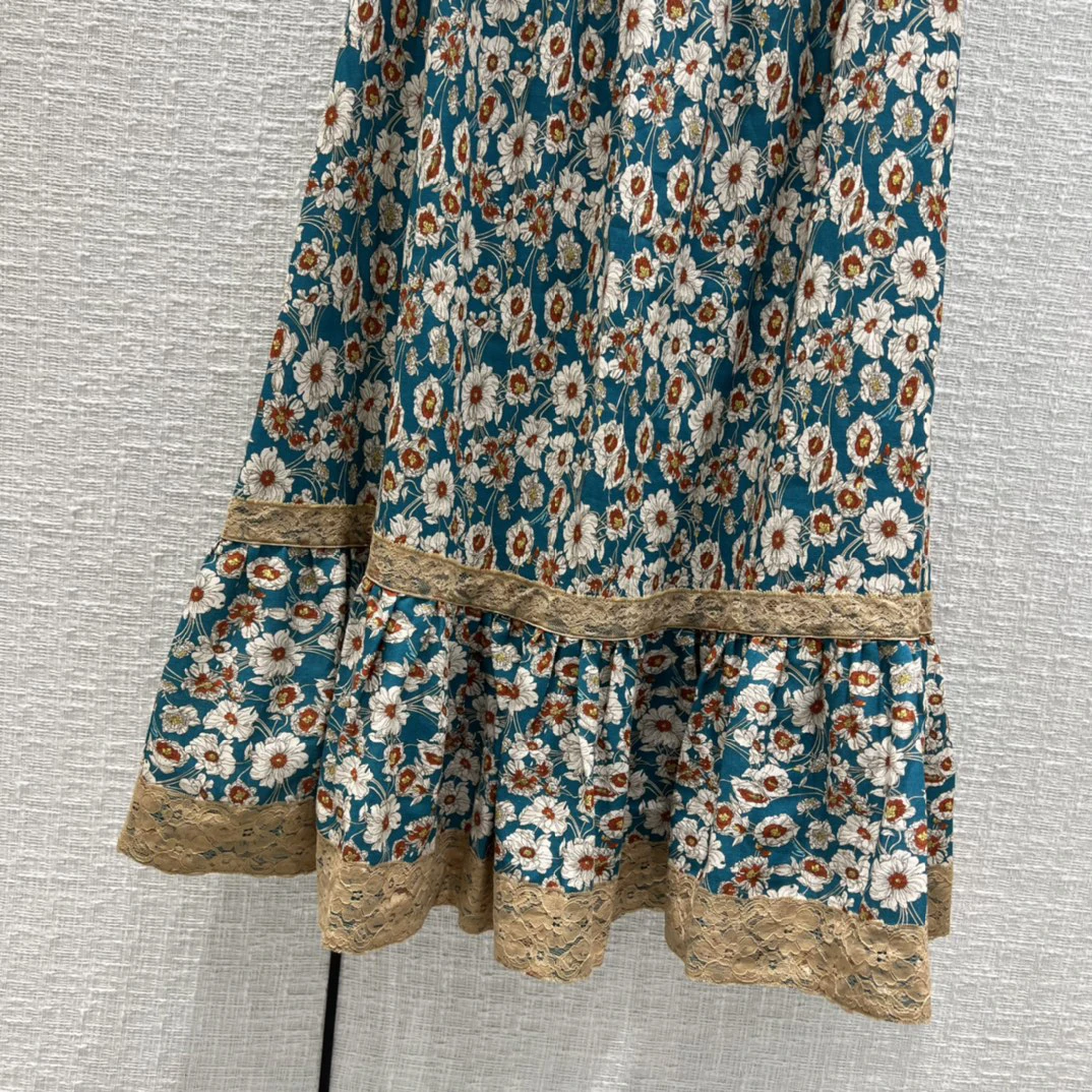 Женская кружевная юбка роскошная в праздничном стиле с французским