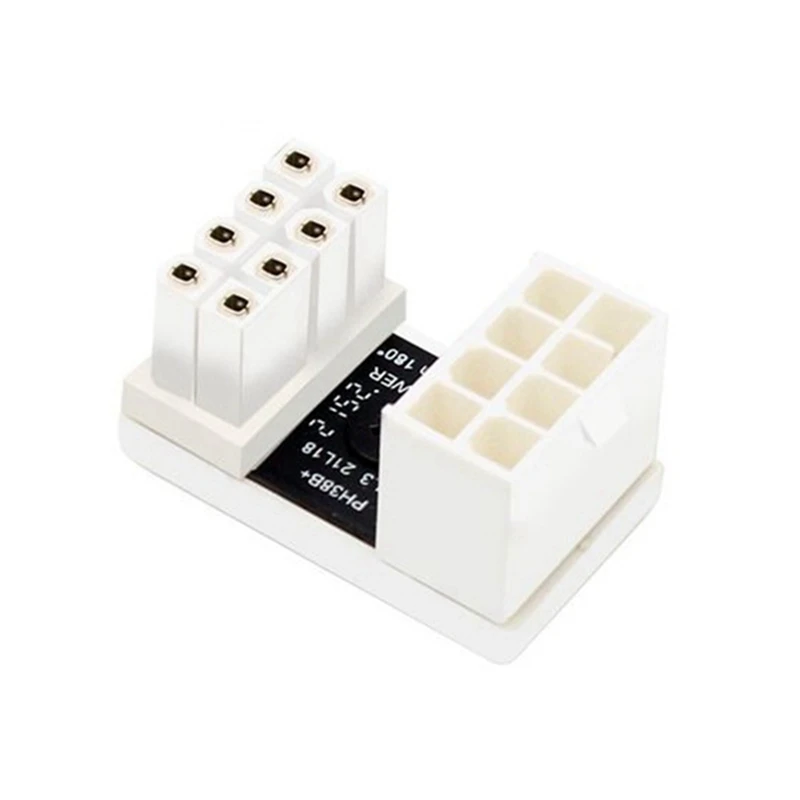 

ATX 8Pin Female 180 Degree Angled To 8 Pin Male Power Adapter For Desktops Video Card GPU Power Steering Connector