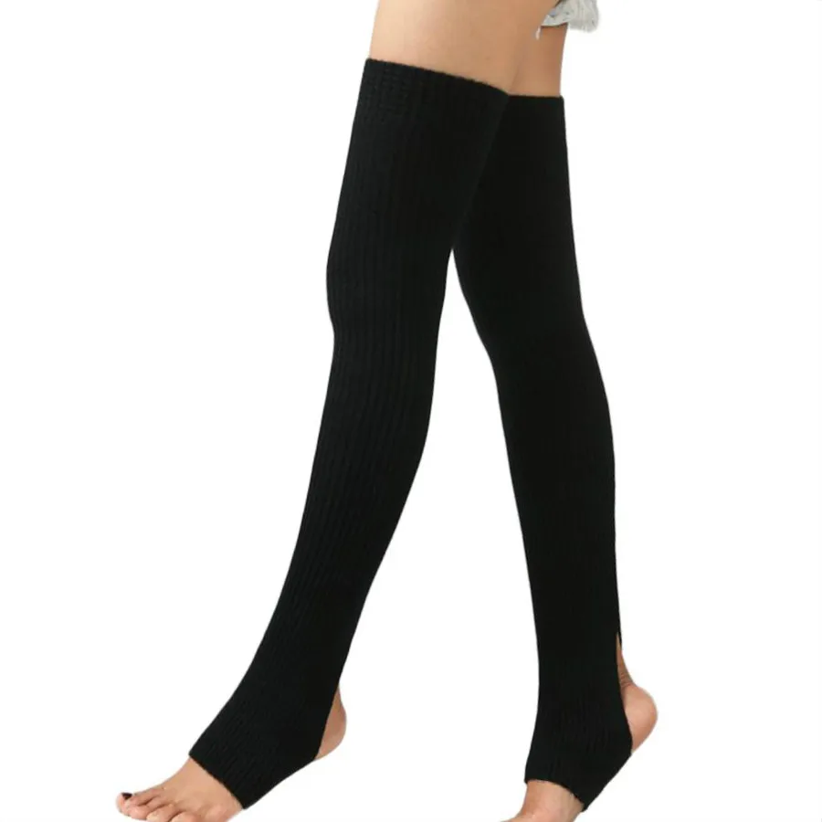 1 Pair Women Girls Autumn Winter Leg Warmers Socks Long Footless Socks Winter Autumn Dance Ballet Stocks