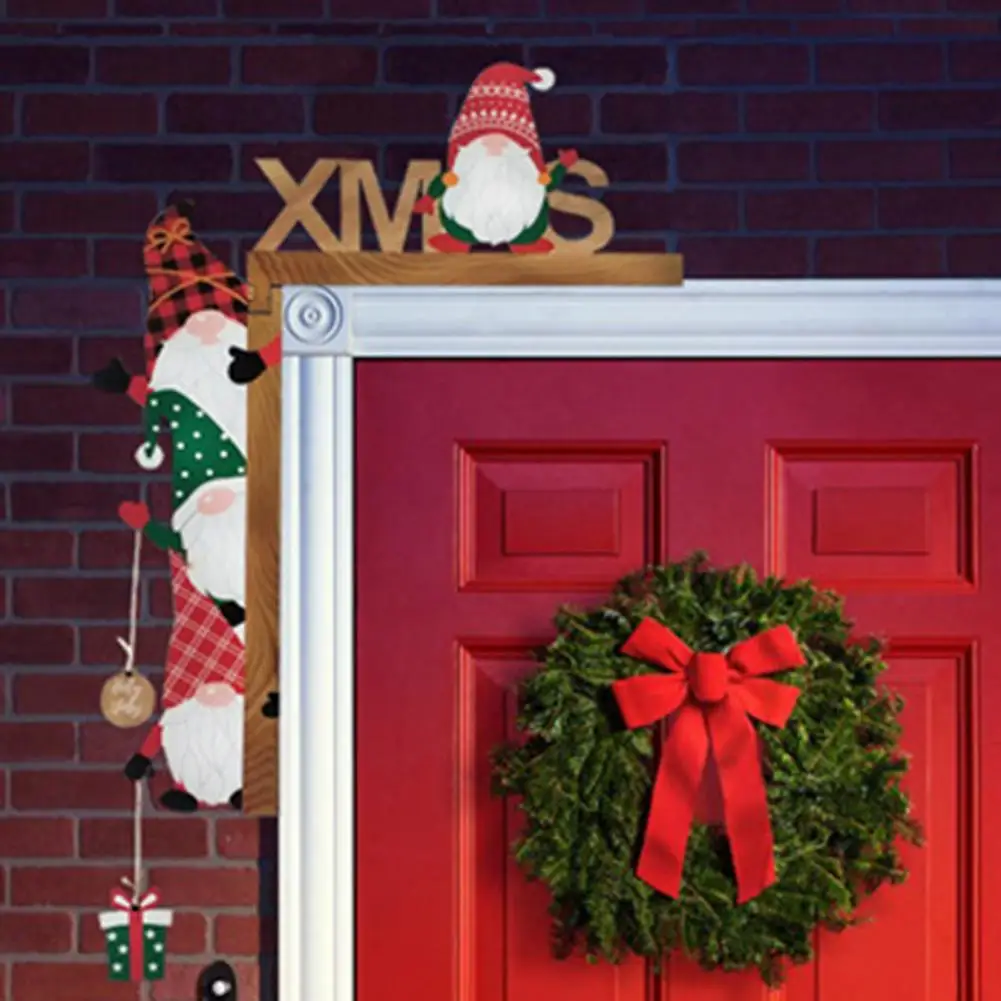 Декоративные уголки для дверей деревянные Рождественские декоративные без лица