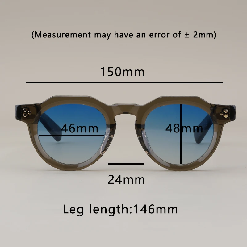 Высококачественные ацетатные солнцезащитные очки для мужчин и женщин овальные