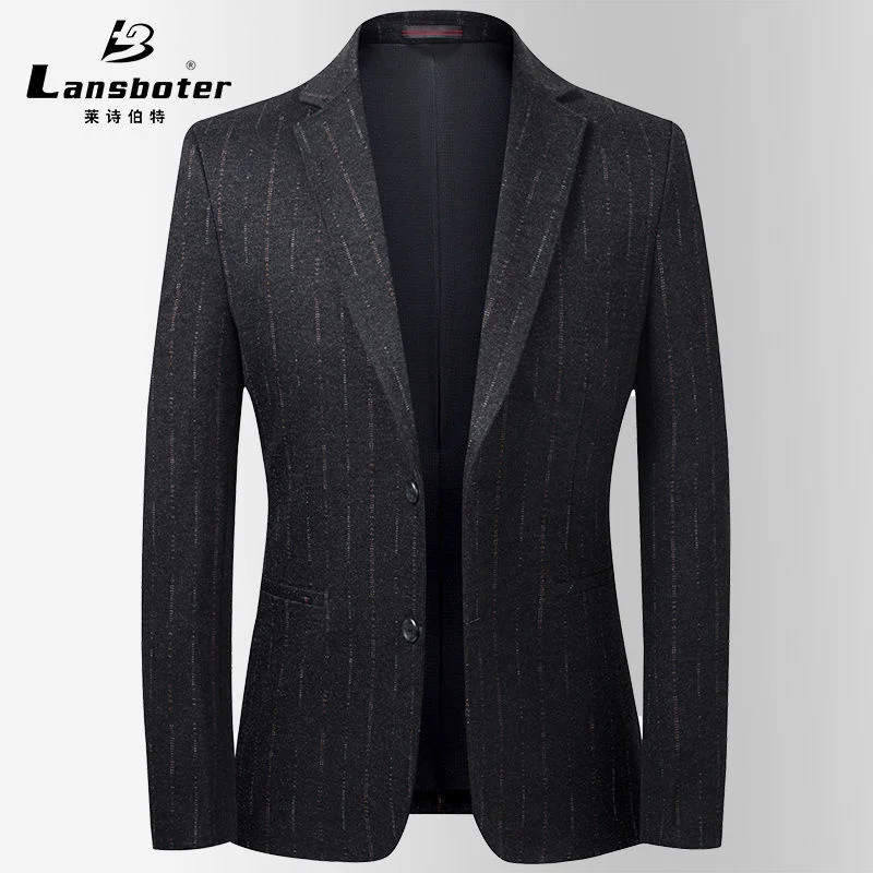 

Young and middle-aged men's Korean casual wool suit jacquard non ironing slim fitting small cross-border coat