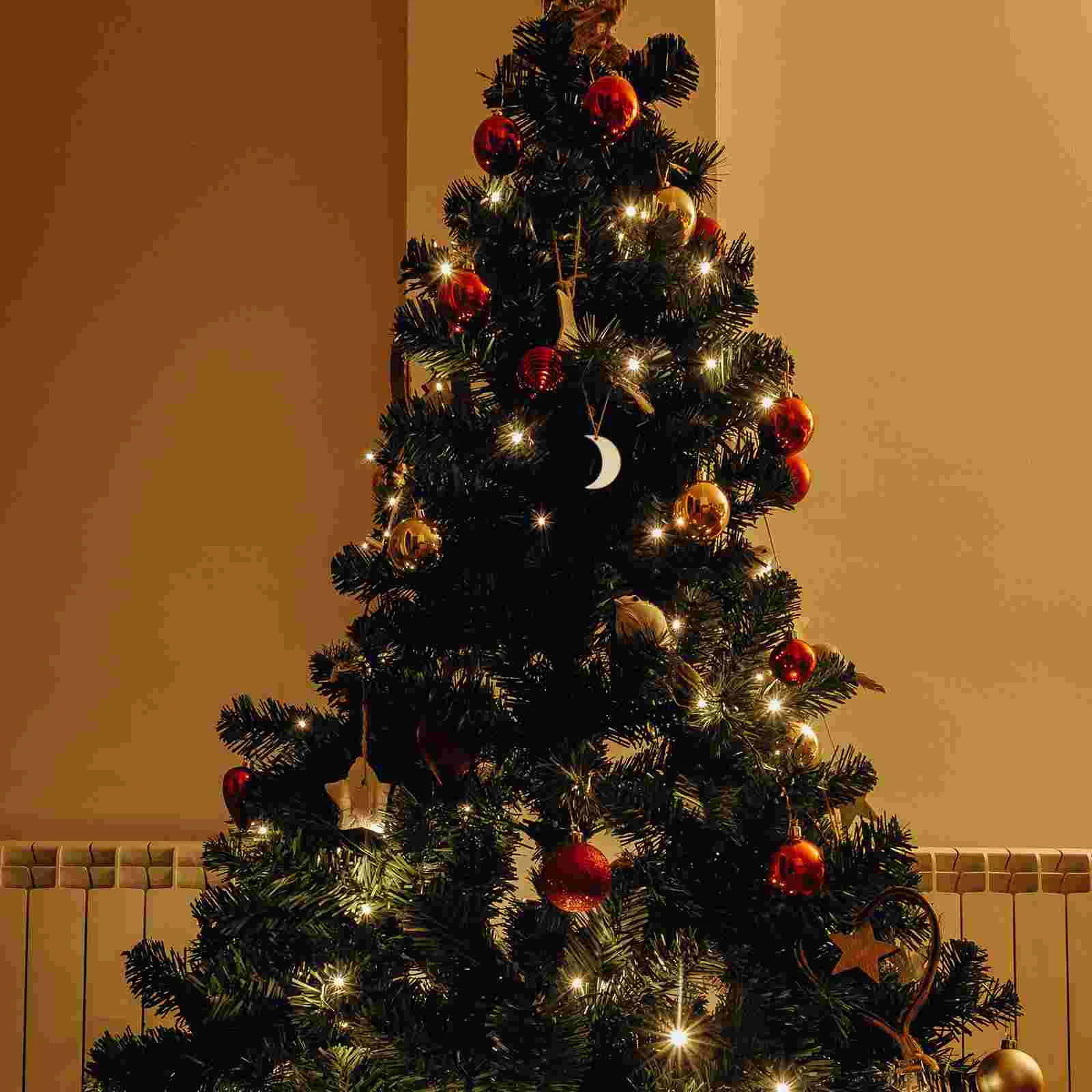 

20 шт. изысканные деревянные чипсы в форме Луны с орнаментом