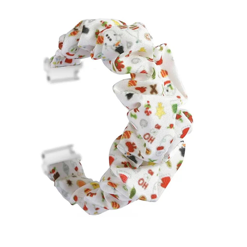 

Smart Wristband Strap Christmas Silicone Band For Versa2 Bracelet For Versa Series Cartoon Printed Rubber Breathable Cloth Strap
