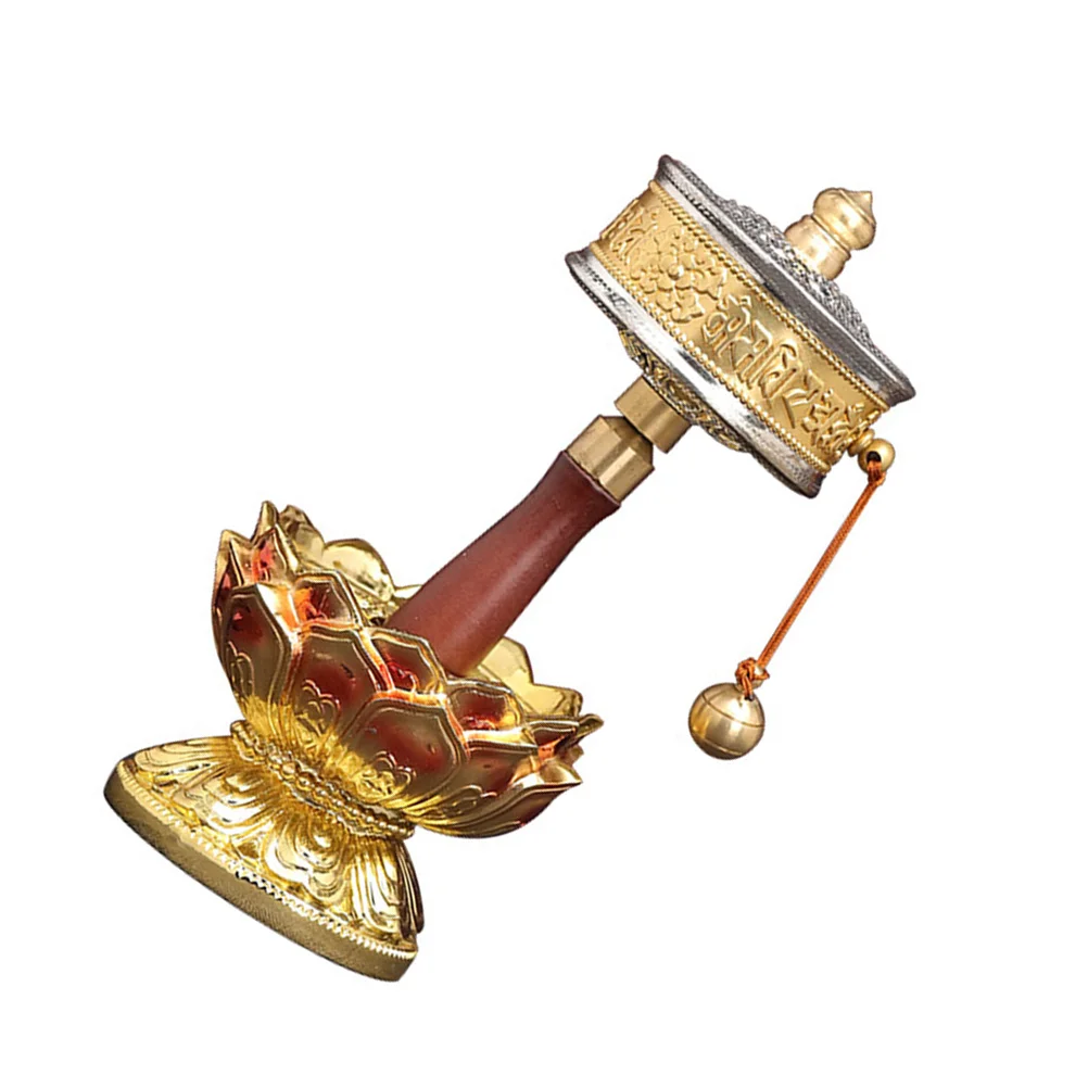 

Молитва на колесах, ручной медный декор для медитации, вращающийся Вращающийся декор для улицы, круглая чаша, домашний свиток