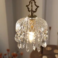 deyidn crystal pendant lamp indoor decorative chandelier for restaurant bar dining table light aisle porch bedroom hang lamp
